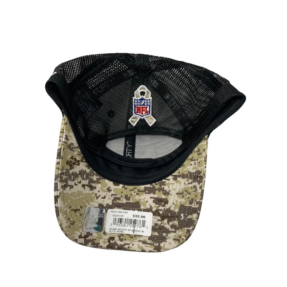 New England Patriots‎ New Era Military Camo Mesh Back Adjustable Hat Cap